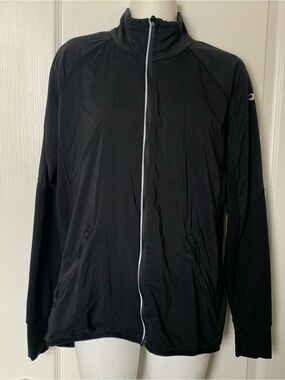 Womens Icebreaker Black Full-Zip Jacket - Lightweight Performance